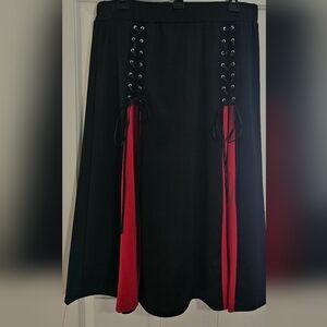 Black and Red Midi Skirt for Any Occasion